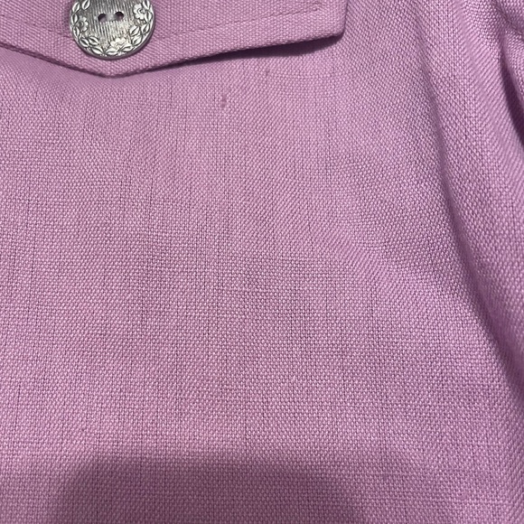 Women’s Purple Button-Up Blouse - Picture 5 of 7